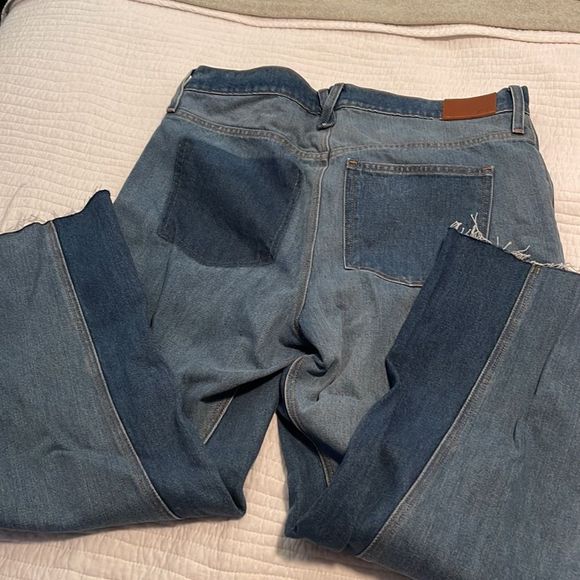 J Crew slim wide-leg jean in Medium Indigo Patchwork wash- 32 - Picture 5 of 5